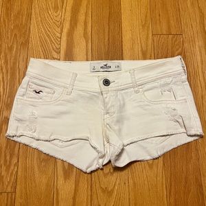 White Denim Hollister Shorts
